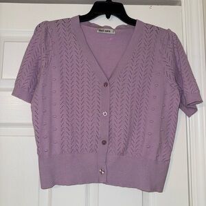 Grace Karin Women's Lavender Knit Cardigan